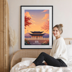 Seol - South Korea - Travel Poster Print Modern Style Wall Art