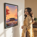 Seol - South Korea - Travel Poster Print Modern Style Wall Art
