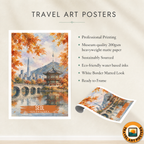 Seol - South Korea - Travel Poster Print Modern Style Wall Art
