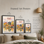 Seol - South Korea - Travel Poster Print Modern Style Wall Art