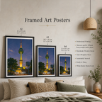 Seol Tower - South Korea - Travel Poster Print Modern Style Wall Art