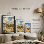 The DMZ - South Korea - Travel Poster Print Modern Style Wall Art