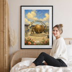 The DMZ - South Korea - Travel Poster Print Modern Style Wall Art
