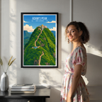 Adam's Peak - Sri Lanka - Travel Poster Print Modern Style Wall Art - Art Print - Travel Art Poster