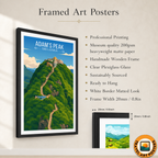Adam's Peak - Sri Lanka - Travel Poster Print Modern Style Wall Art - Art Print - Travel Art Poster