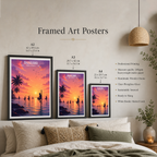 Ahangama - Sri Lanka - Travel Poster Print Modern Style Wall Art - Art Print - Travel Art Poster