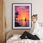 Ahangama - Sri Lanka - Travel Poster Print Modern Style Wall Art - Art Print - Travel Art Poster
