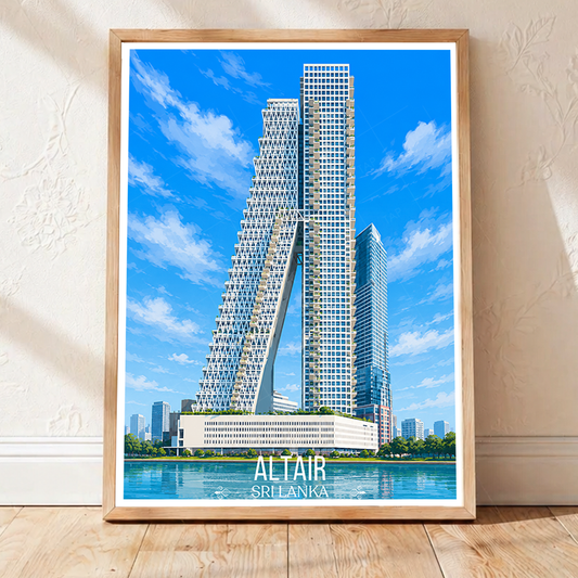 Altair - Sri Lanka - Travel Poster Print Modern Style Wall Art - Art Print - Travel Art Poster