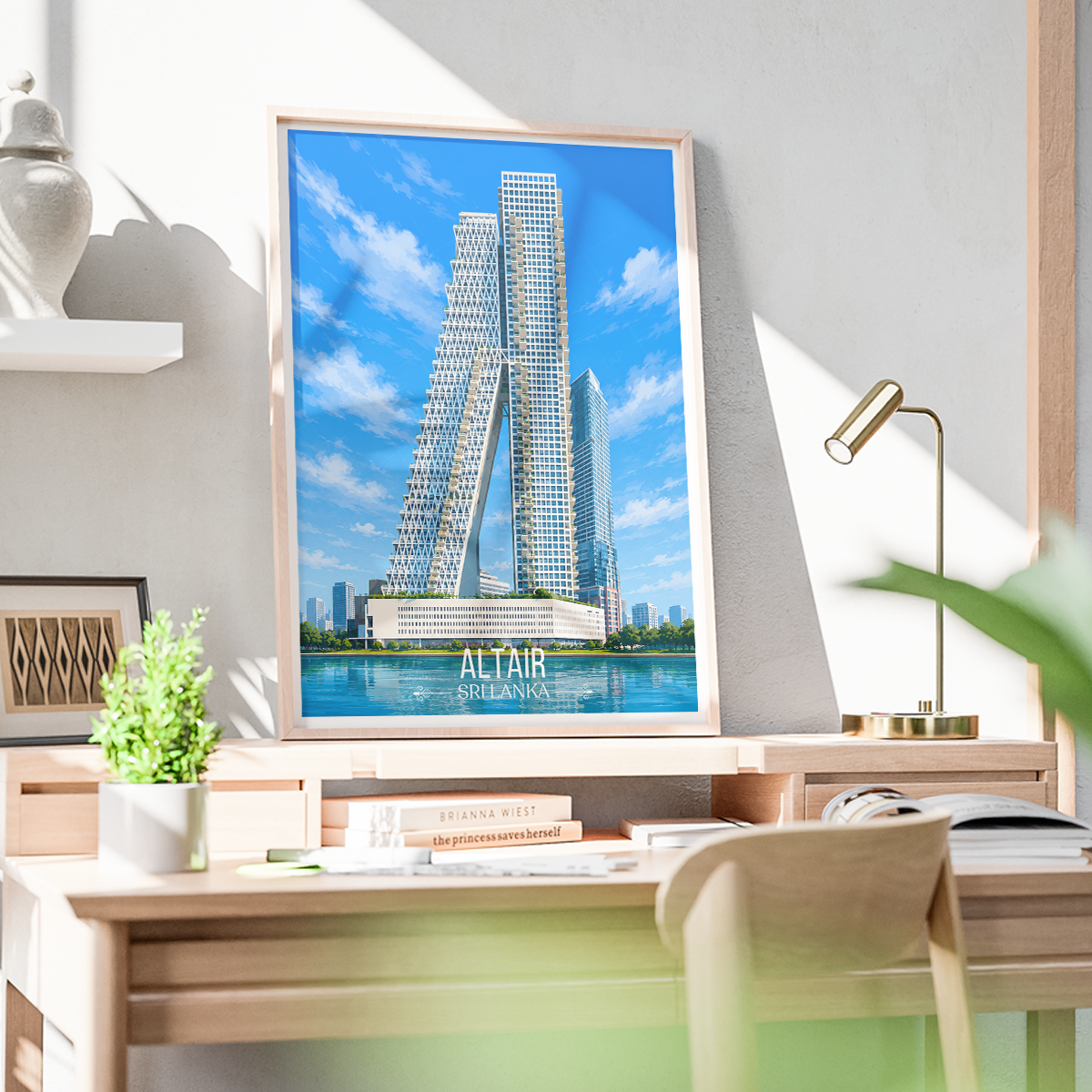 Altair - Sri Lanka - Travel Poster Print Modern Style Wall Art - Art Print - Travel Art Poster
