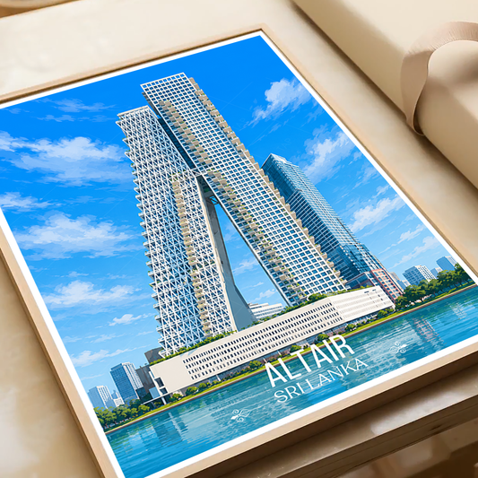 Altair - Sri Lanka - Travel Poster Print Modern Style Wall Art - Art Print - Travel Art Poster
