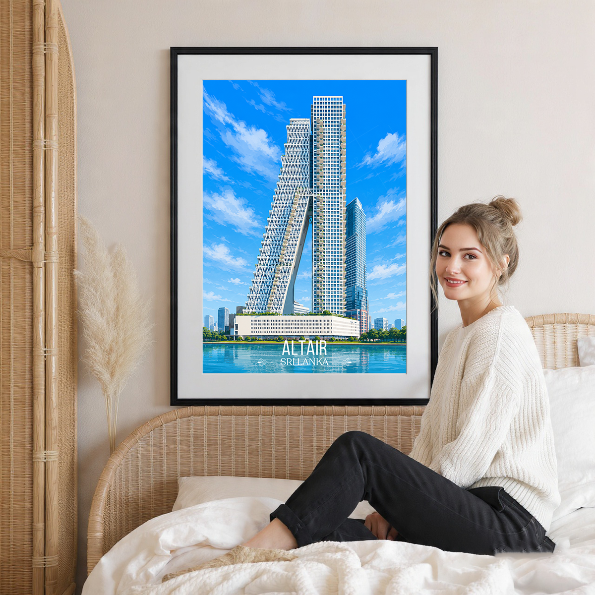 Altair - Sri Lanka - Travel Poster Print Modern Style Wall Art - Art Print - Travel Art Poster