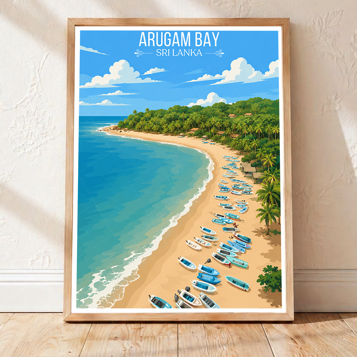 Arugam Bay - Sri Lanka - Travel Poster Print Modern Style Wall Art - Art Print - Travel Art Poster