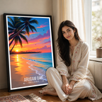 Arugam Bay - Sri Lanka - Travel Poster Print Modern Style Wall Art - Art Print - Travel Art Poster