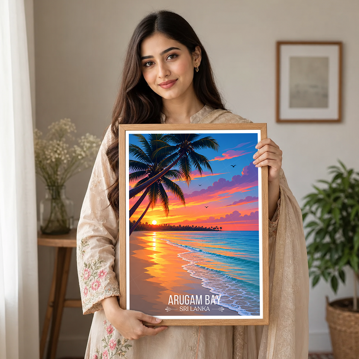 Arugam Bay - Sri Lanka - Travel Poster Print Modern Style Wall Art - Art Print - Travel Art Poster