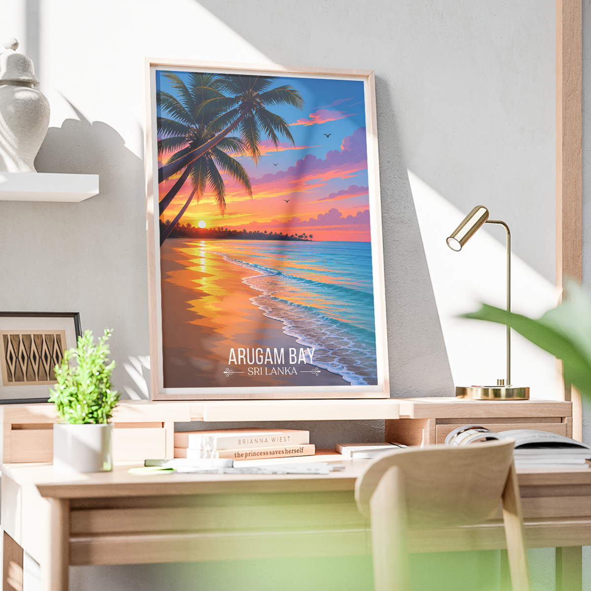 Arugam Bay - Sri Lanka - Travel Poster Print Modern Style Wall Art - Art Print - Travel Art Poster