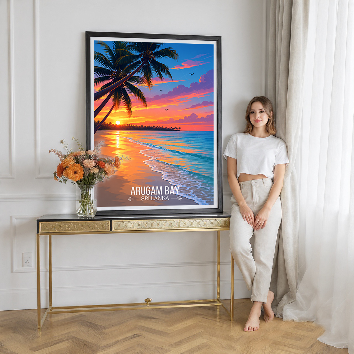 Arugam Bay - Sri Lanka - Travel Poster Print Modern Style Wall Art - Art Print - Travel Art Poster
