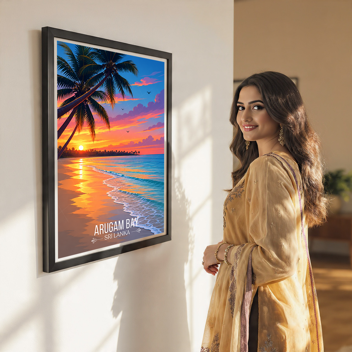 Arugam Bay - Sri Lanka - Travel Poster Print Modern Style Wall Art - Art Print - Travel Art Poster