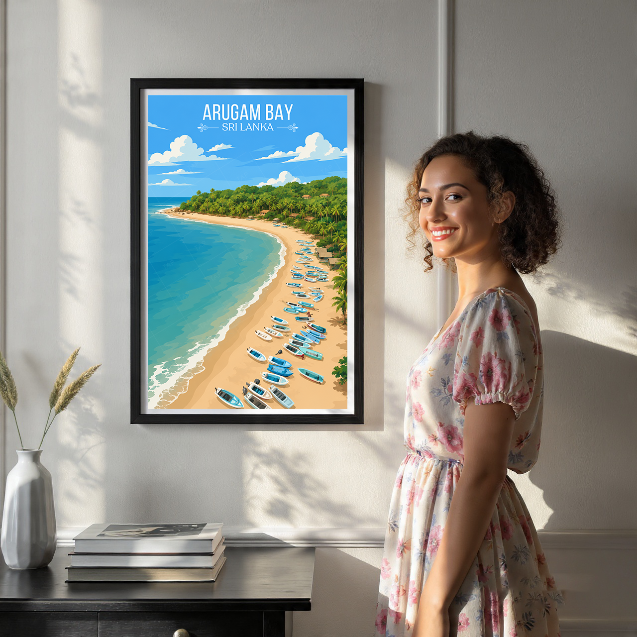Arugam Bay - Sri Lanka - Travel Poster Print Modern Style Wall Art - Art Print - Travel Art Poster