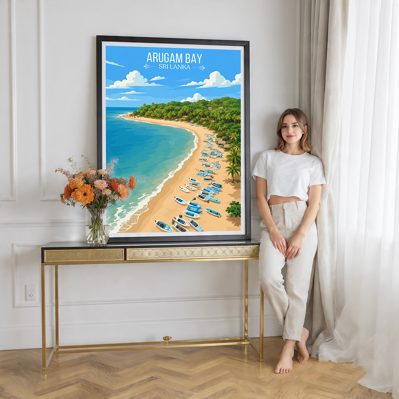 Arugam Bay - Sri Lanka - Travel Poster Print Modern Style Wall Art - Art Print - Travel Art Poster