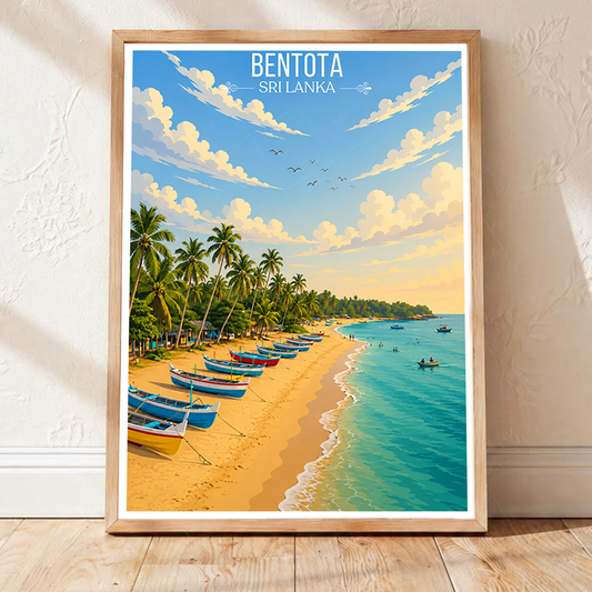 Bentota - Sri Lanka - Travel Poster Print Modern Style Wall Art - Art Print - Travel Art Poster