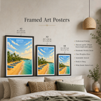 Bentota - Sri Lanka - Travel Poster Print Modern Style Wall Art - Art Print - Travel Art Poster