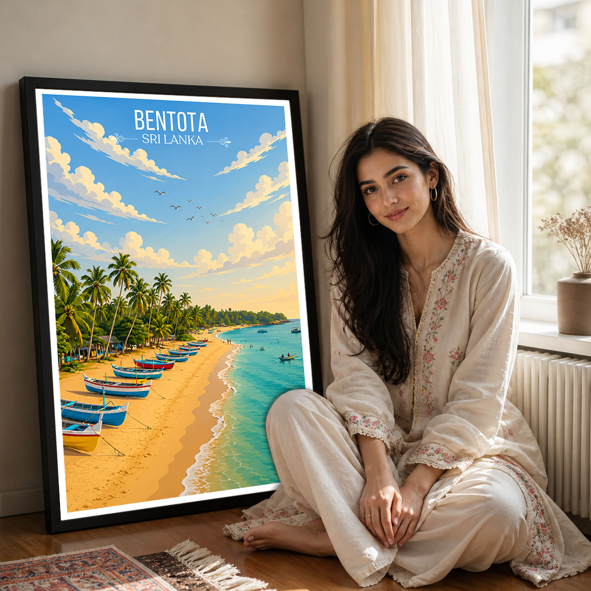 Bentota - Sri Lanka - Travel Poster Print Modern Style Wall Art - Art Print - Travel Art Poster