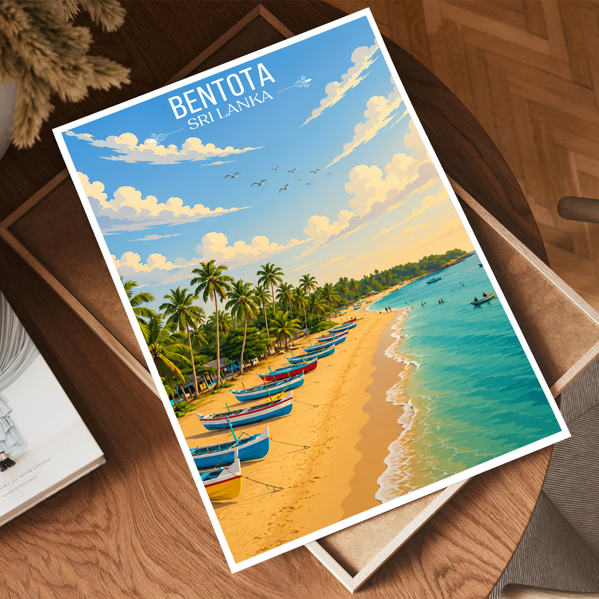Bentota - Sri Lanka - Travel Poster Print Modern Style Wall Art - Art Print - Travel Art Poster