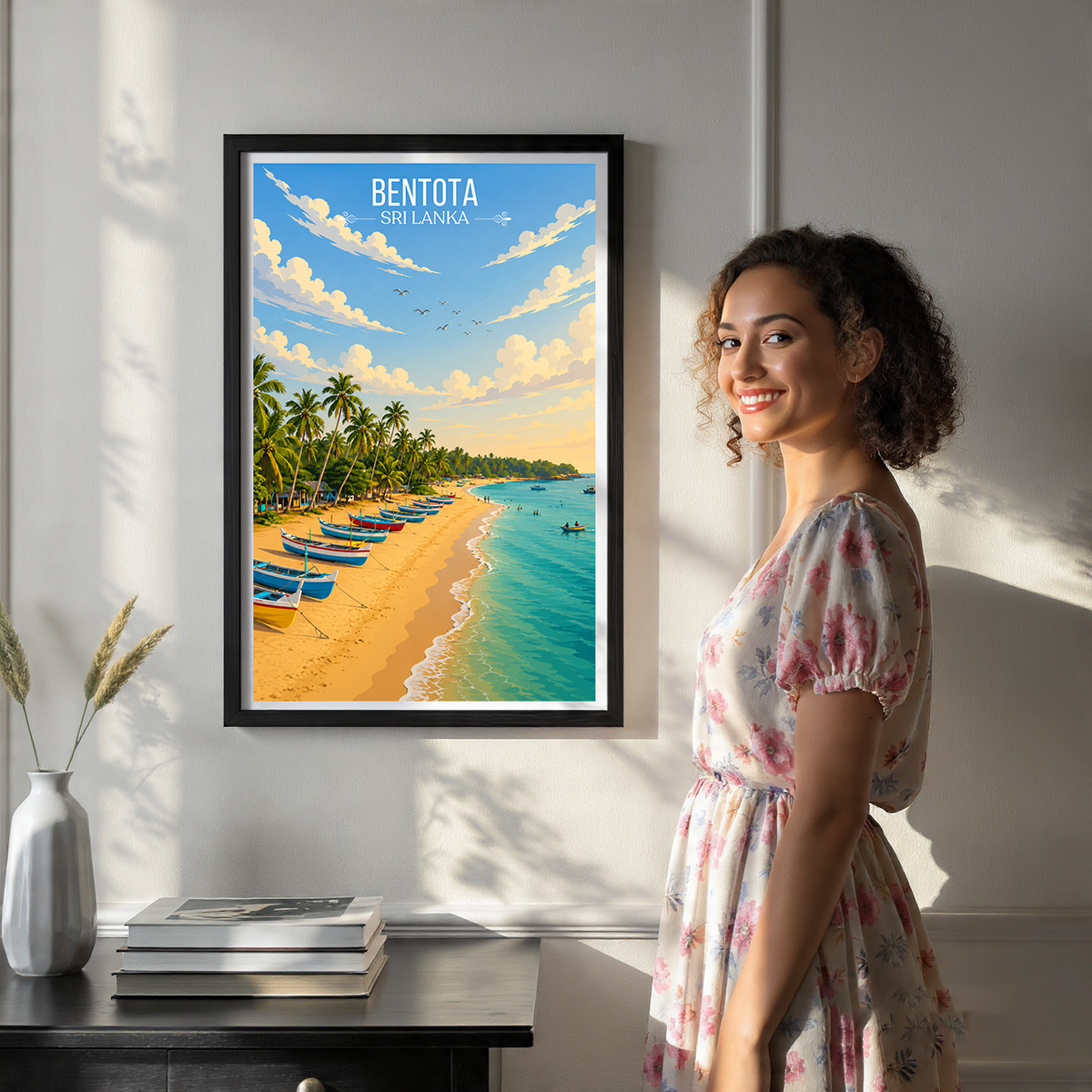Bentota - Sri Lanka - Travel Poster Print Modern Style Wall Art - Art Print - Travel Art Poster