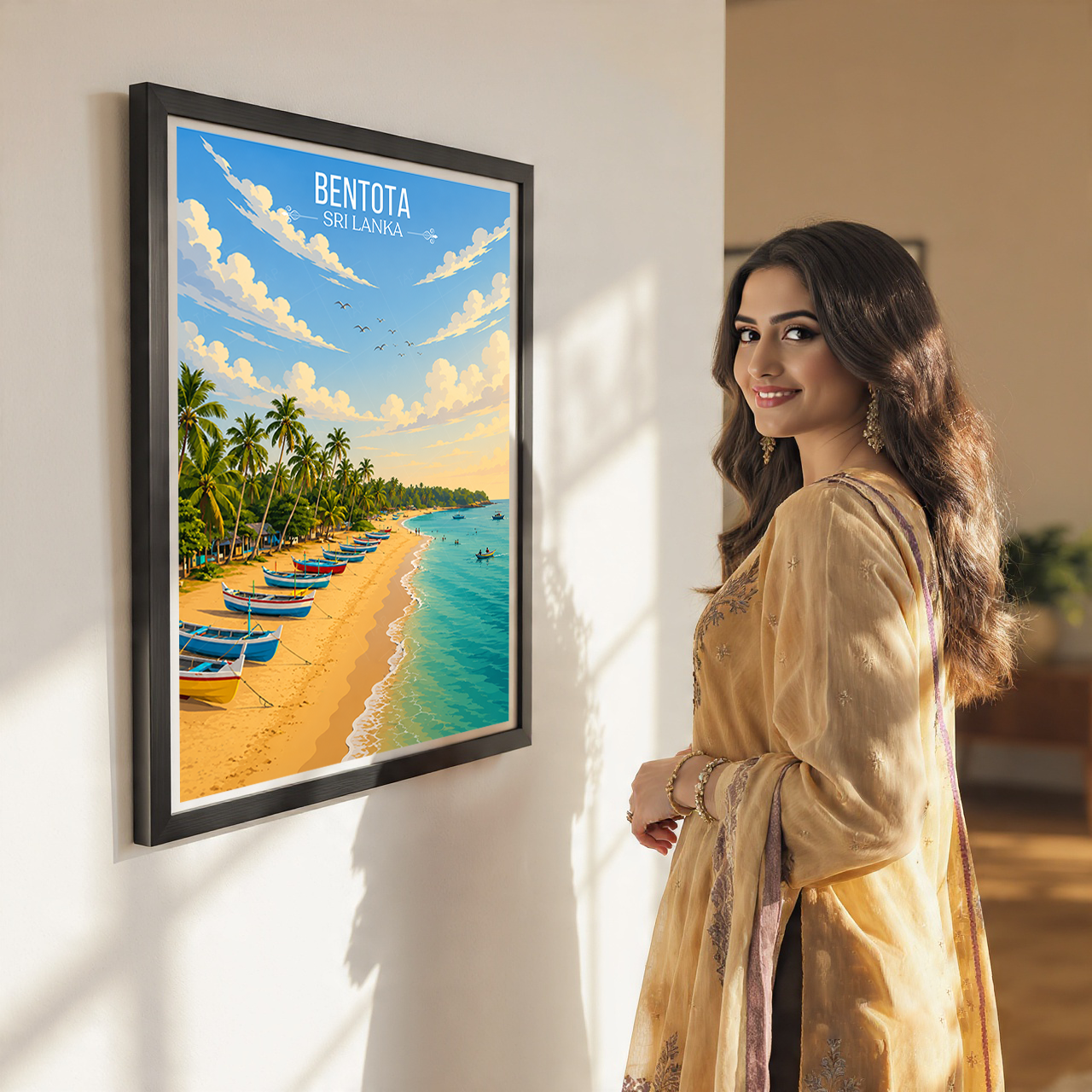 Bentota - Sri Lanka - Travel Poster Print Modern Style Wall Art - Art Print - Travel Art Poster