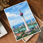 Colombo - Sri Lanka - Travel Poster Print Modern Style Wall Art - Art Print - Travel Art Poster