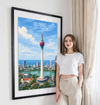 Colombo - Sri Lanka - Travel Poster Print Modern Style Wall Art - Art Print - Travel Art Poster
