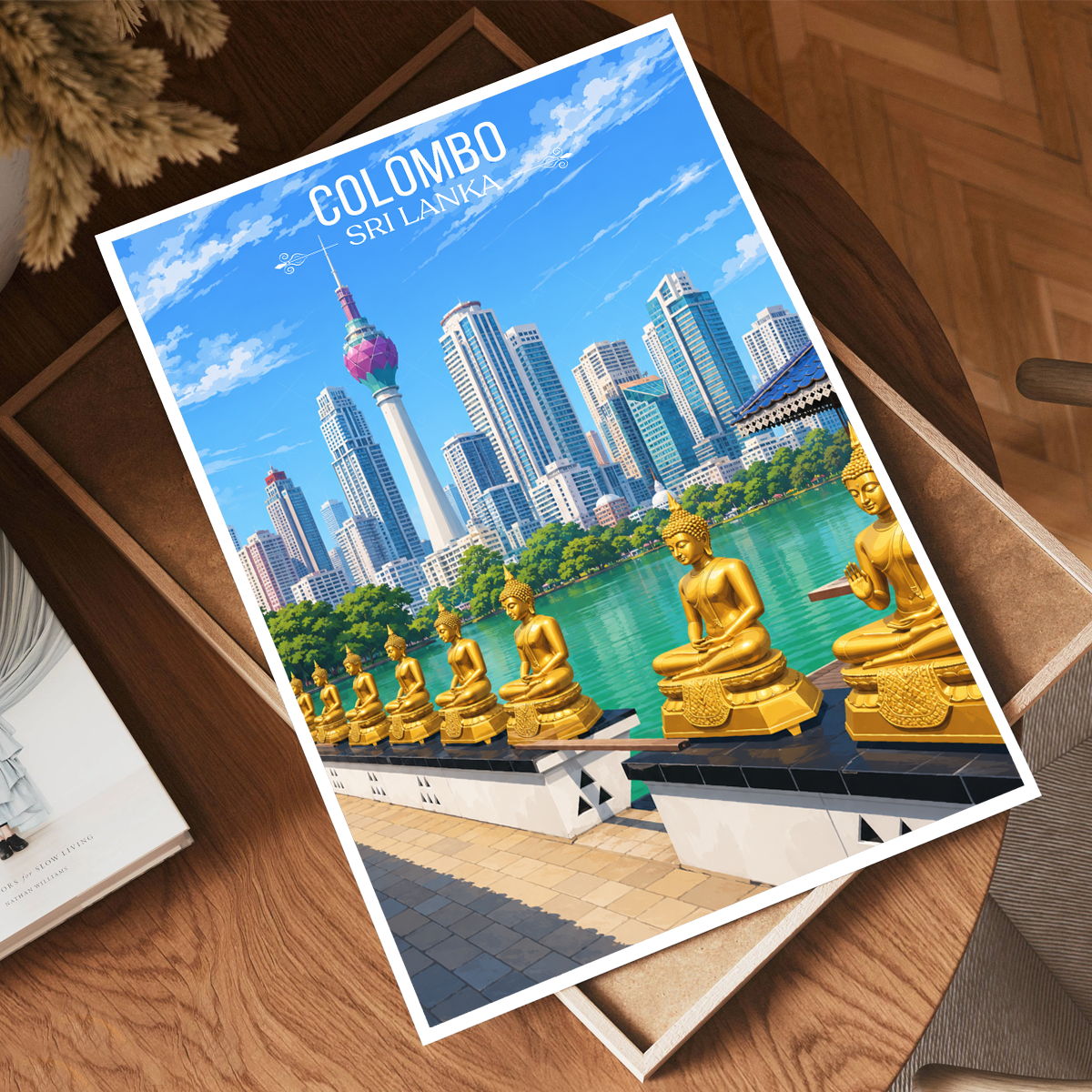 Colombo - Sri Lanka - Travel Poster Print Modern Style Wall Art - Art Print - Travel Art Poster