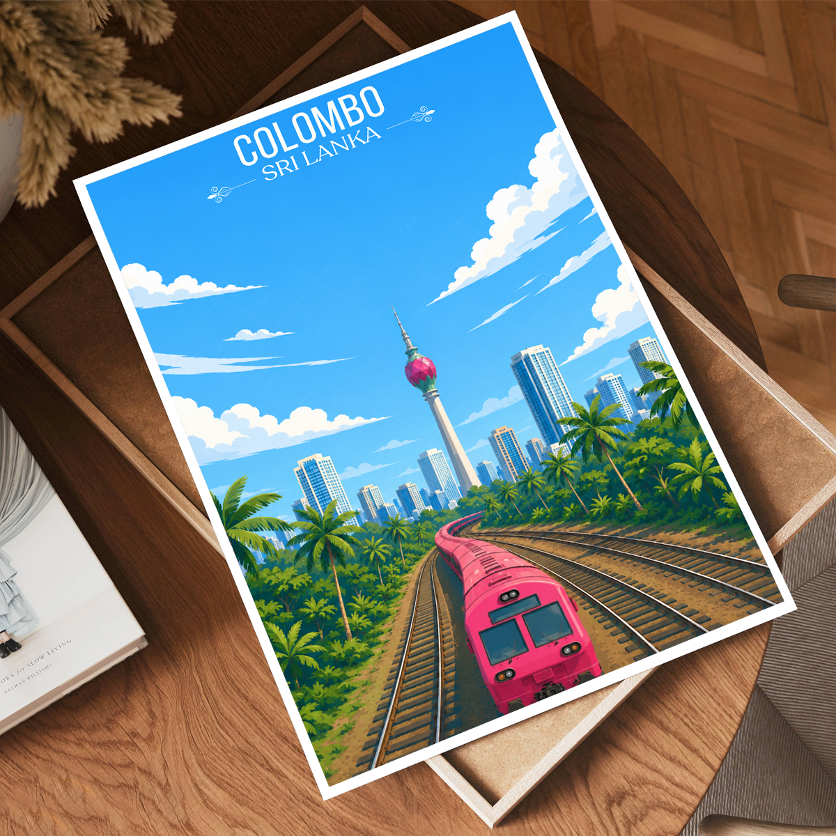 Colombo - Sri Lanka - Travel Poster Print Modern Style Wall Art - Art Print - Travel Art Poster