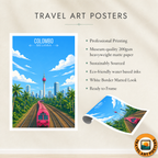 Colombo - Sri Lanka - Travel Poster Print Modern Style Wall Art - Art Print - Travel Art Poster