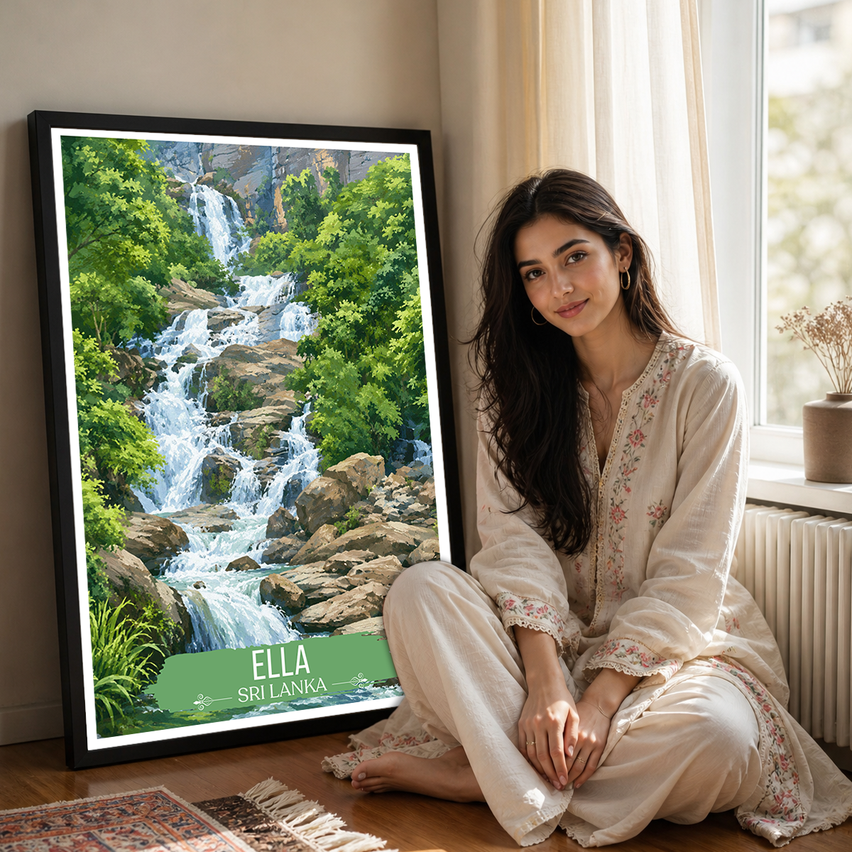 Ella - Sri Lanka - Travel Poster Print Modern Style Wall Art - Art Print - Travel Art Poster