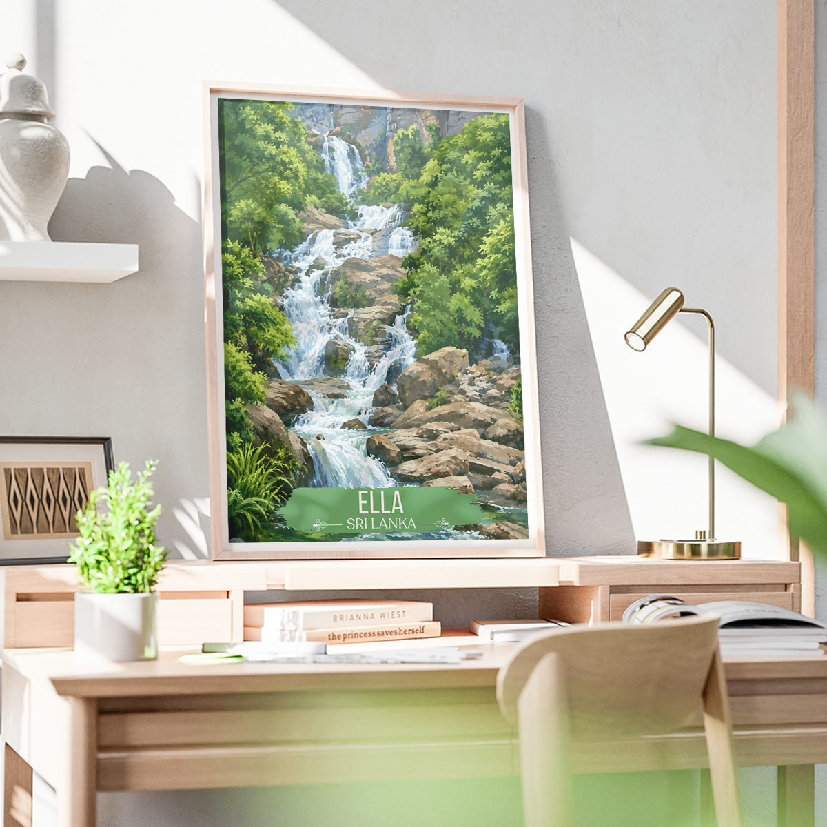 Ella - Sri Lanka - Travel Poster Print Modern Style Wall Art - Art Print - Travel Art Poster