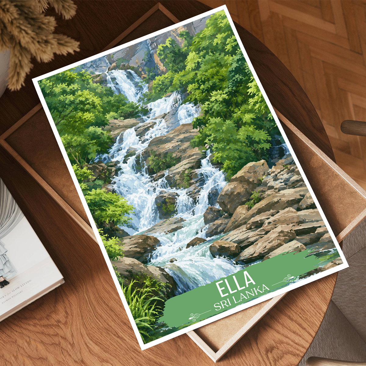 Ella - Sri Lanka - Travel Poster Print Modern Style Wall Art - Art Print - Travel Art Poster