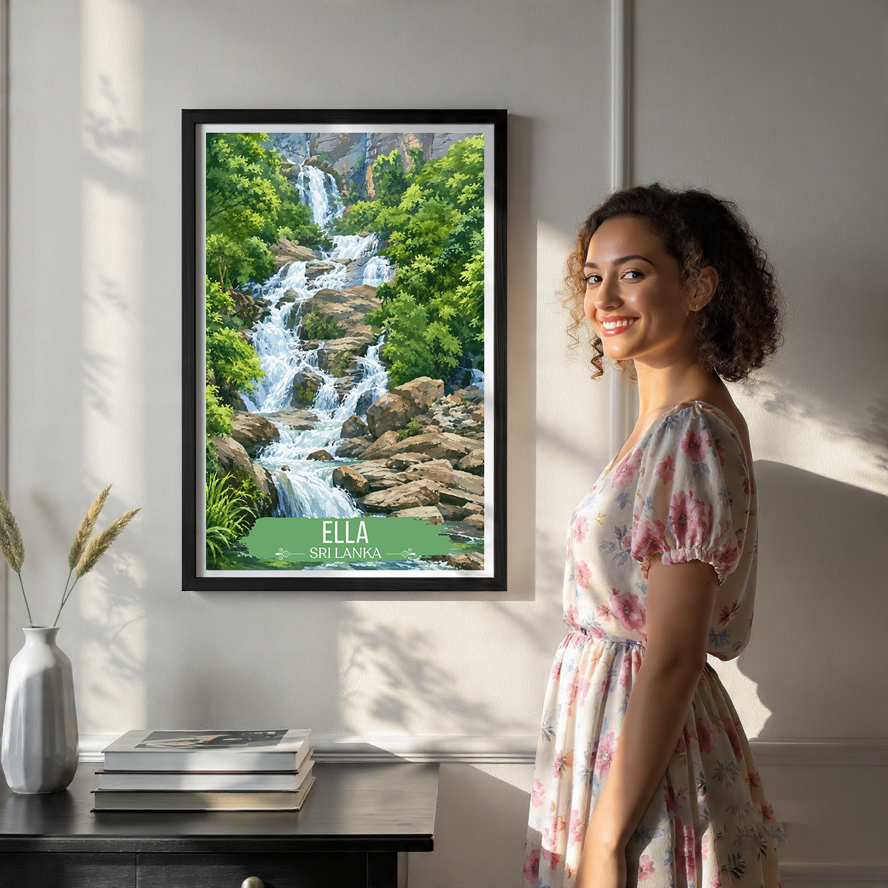 Ella - Sri Lanka - Travel Poster Print Modern Style Wall Art - Art Print - Travel Art Poster
