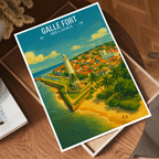 Galle Fort - Sri Lanka - Travel Poster Print Modern Style Wall Art - Art Print - Travel Art Poster