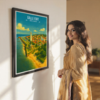 Galle Fort - Sri Lanka - Travel Poster Print Modern Style Wall Art - Art Print - Travel Art Poster