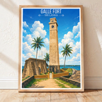 Galle Fort - Sri Lanka - Travel Poster Print Modern Style Wall Art - Art Print - Travel Art Poster