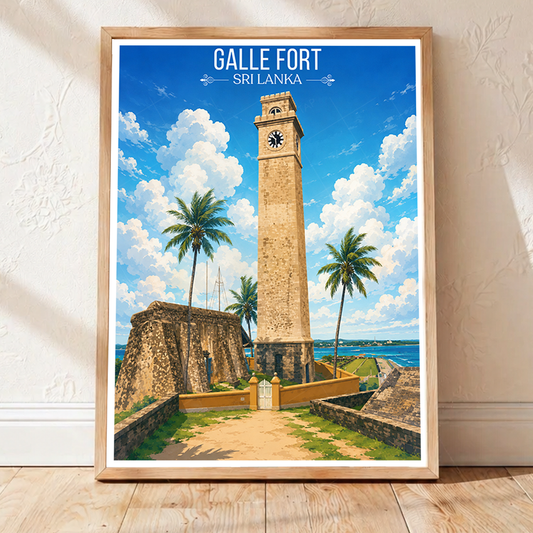 Galle Fort - Sri Lanka - Travel Poster Print Modern Style Wall Art - Art Print - Travel Art Poster