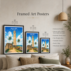 Galle Fort - Sri Lanka - Travel Poster Print Modern Style Wall Art - Art Print - Travel Art Poster