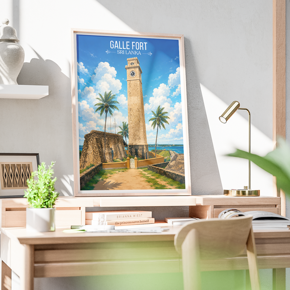 Galle Fort - Sri Lanka - Travel Poster Print Modern Style Wall Art - Art Print - Travel Art Poster