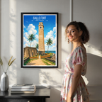 Galle Fort - Sri Lanka - Travel Poster Print Modern Style Wall Art - Art Print - Travel Art Poster