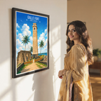 Galle Fort - Sri Lanka - Travel Poster Print Modern Style Wall Art - Art Print - Travel Art Poster