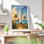 Galle Lighthouse - Sri Lanka - Travel Poster Print Modern Style Wall Art - Art Print - Travel Art Poster