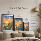 Galle - Sri Lanka - Travel Poster Print Modern Style Wall Art - Art Print - Travel Art Poster