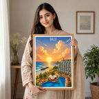Galle - Sri Lanka - Travel Poster Print Modern Style Wall Art - Art Print - Travel Art Poster