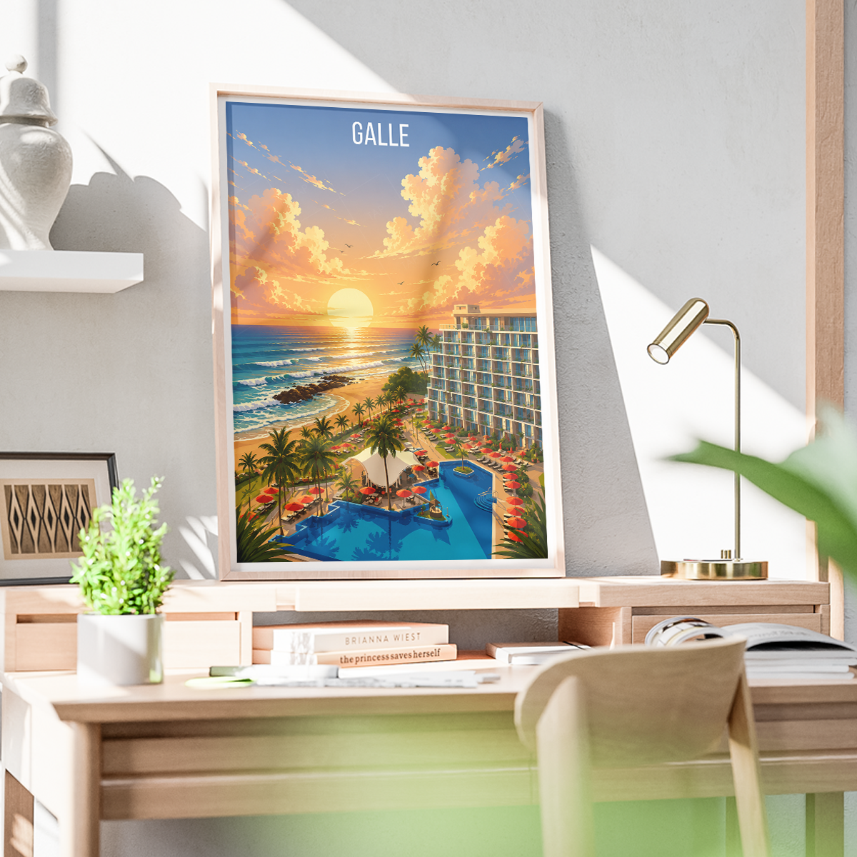 Galle - Sri Lanka - Travel Poster Print Modern Style Wall Art - Art Print - Travel Art Poster